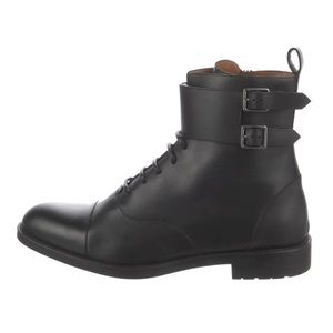 BALLY leather Alfred combat boots